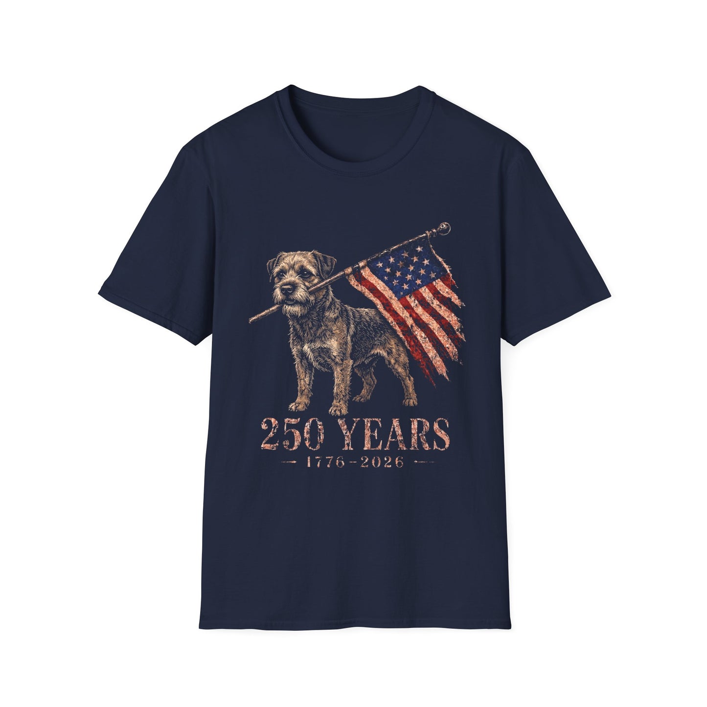 Border Terrier USA 250 Years Tee