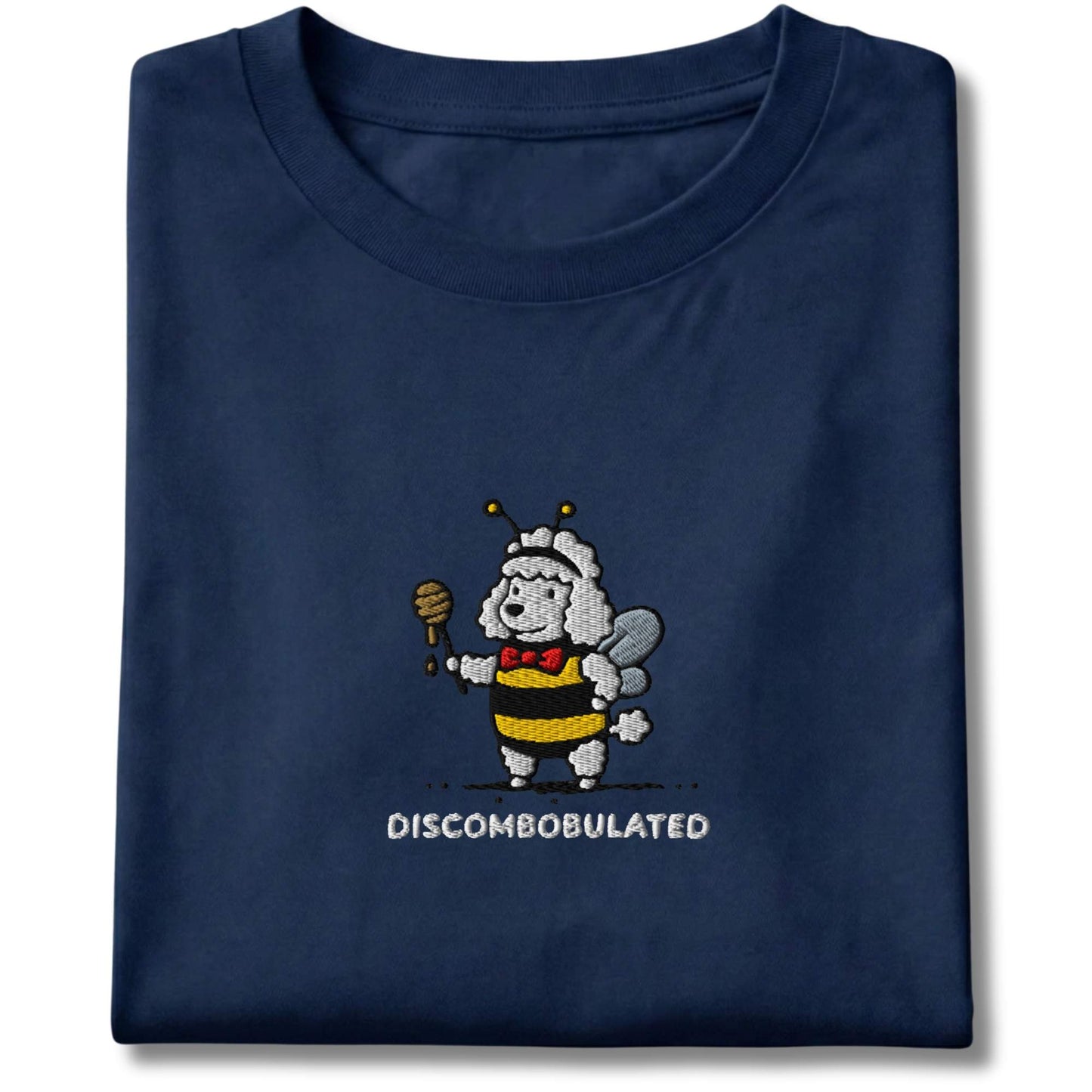 Embroidered Poodle Discombobulated Tee
