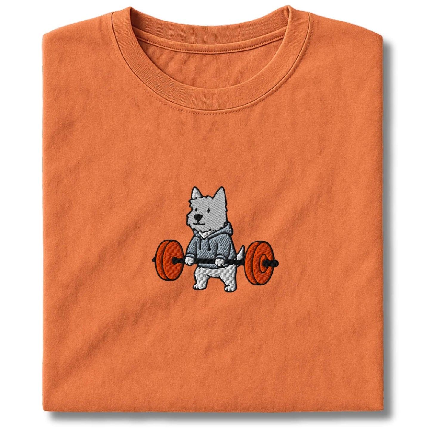 Embroidered Westie Deadlift T-Shirt