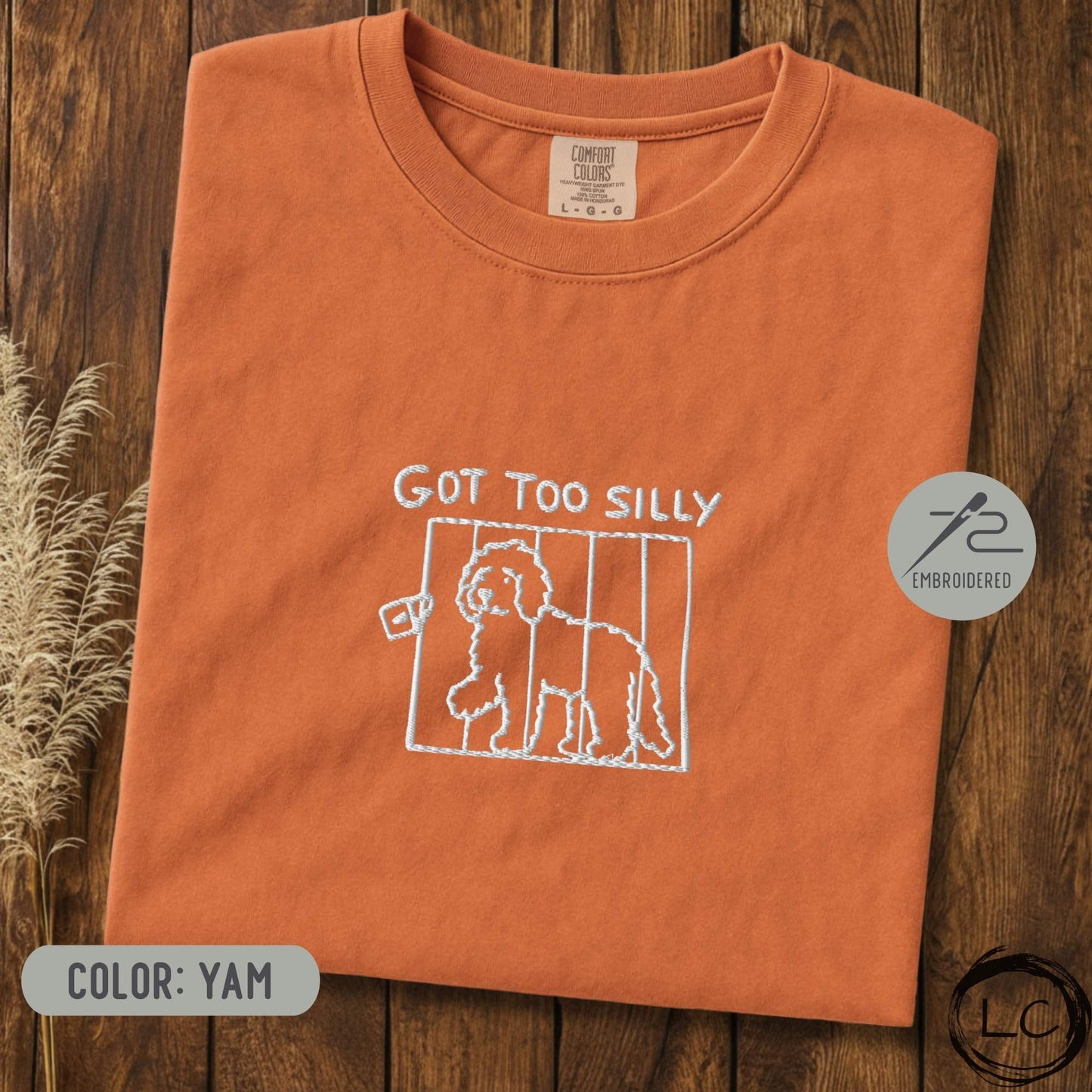 Embroidered Irish Doodle Got Too Silly T-Shirt