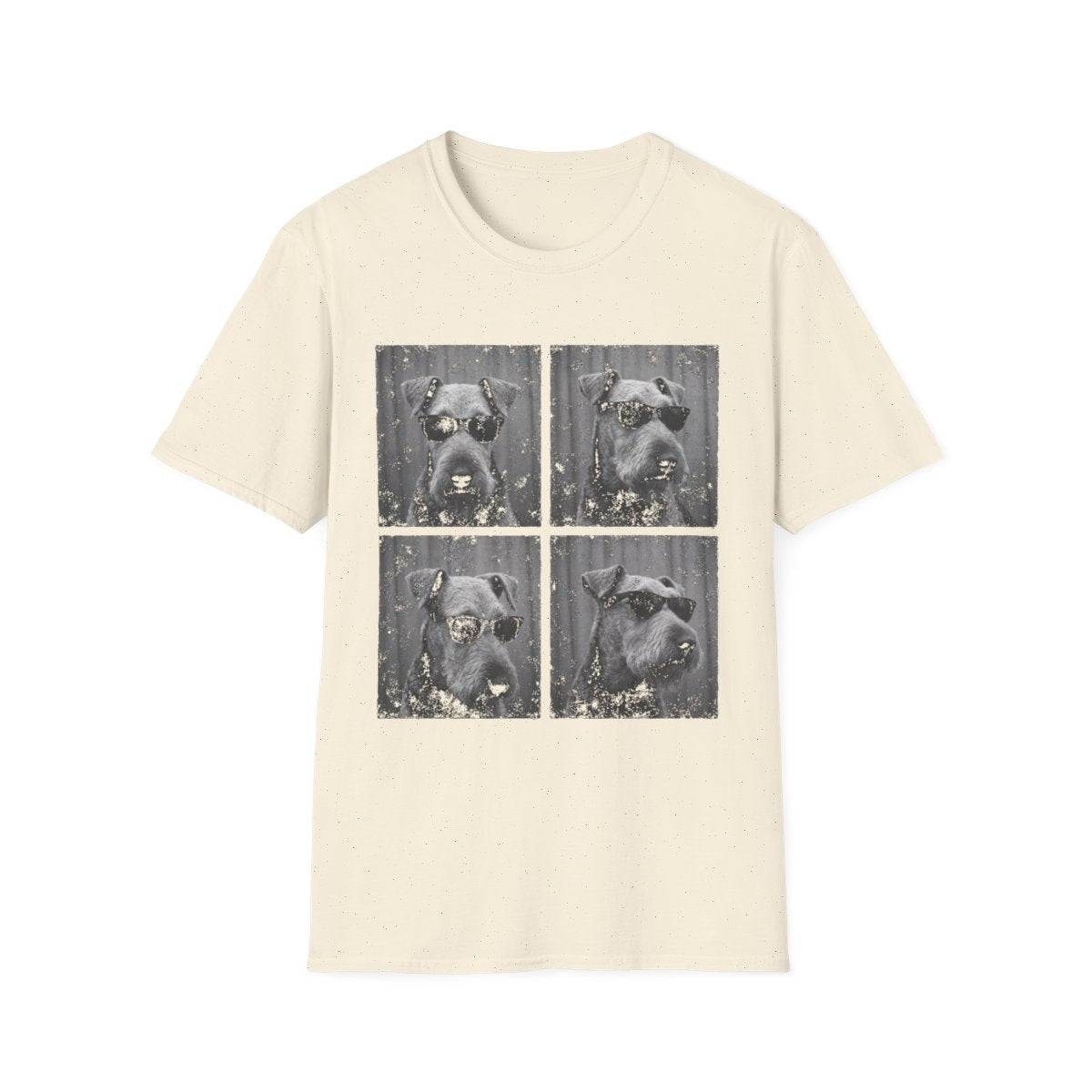Airedale Terrier Photo Booth Tee - Natural