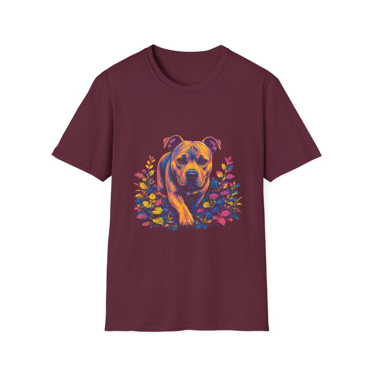 American Pit Bull Terrier Bold Spirit Tee - Maroon