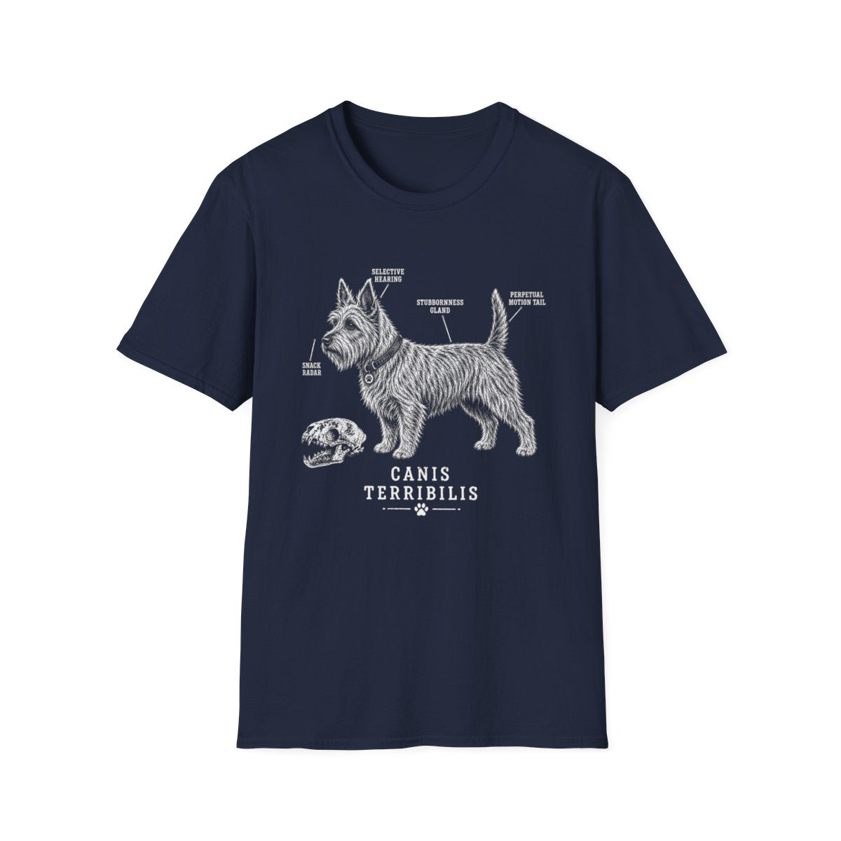 Anatomy Of A Australian Terrier Tee - Navy