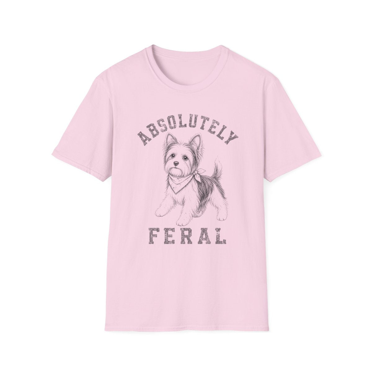 Bandana Biewer Terrier Tee - Light Pink