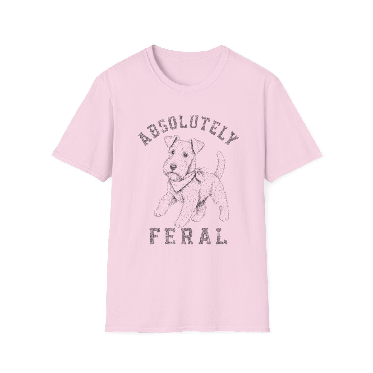 Bandana Kerry Blue Terrier Tee - Light Pink
