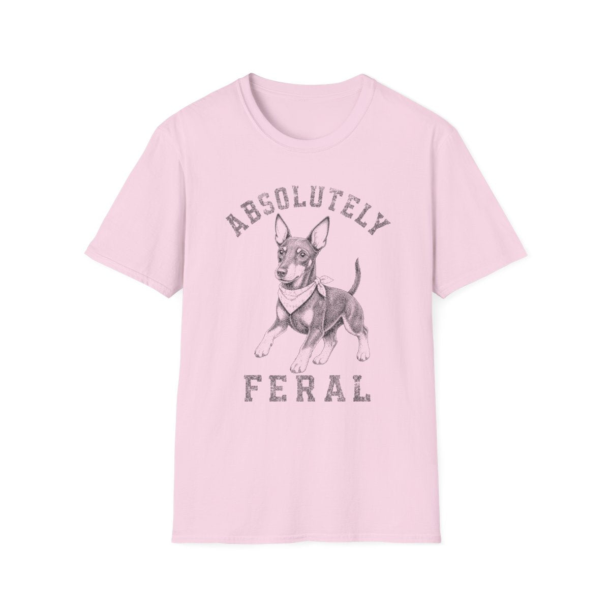 Bandana Manchester Terrier Tee - Light Pink