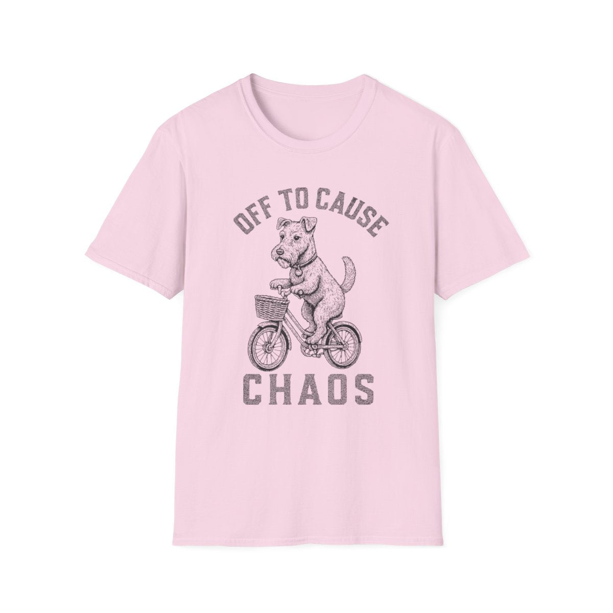 Bicycle Lakeland Terrier Tee - Light Pink