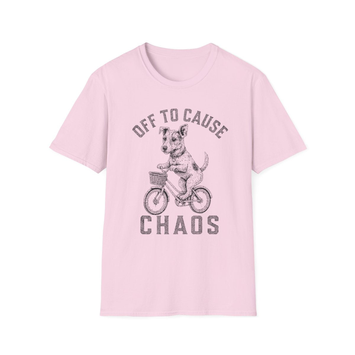 Bicycle Parson Russell Terrier Tee - Light Pink