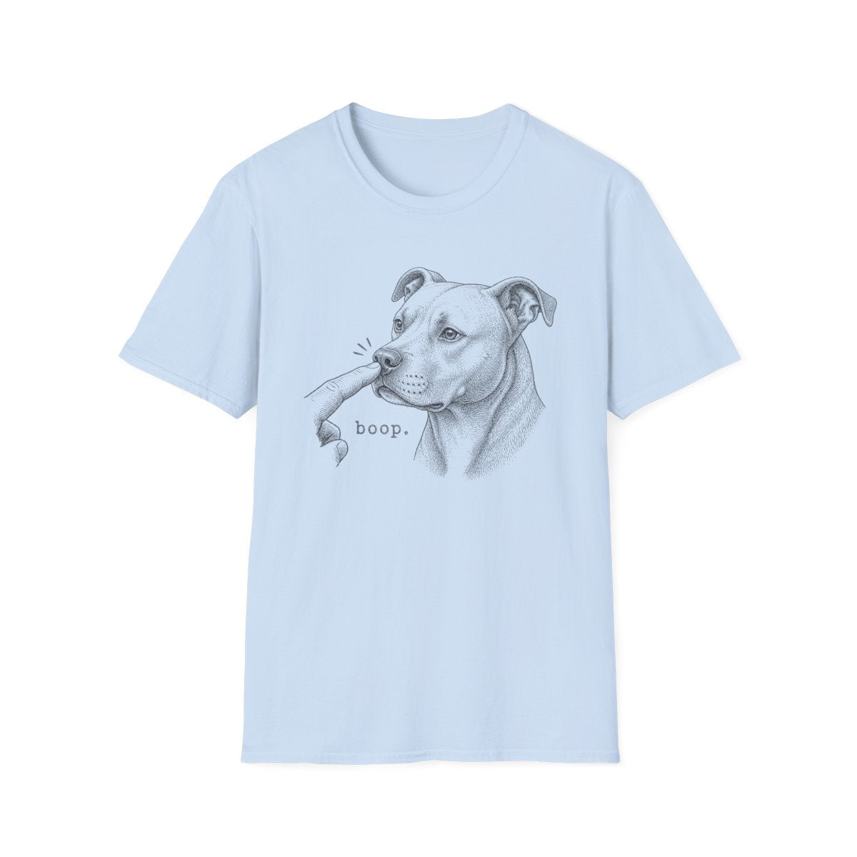 Boop American Pit Bull Terrier Tee - Light Blue