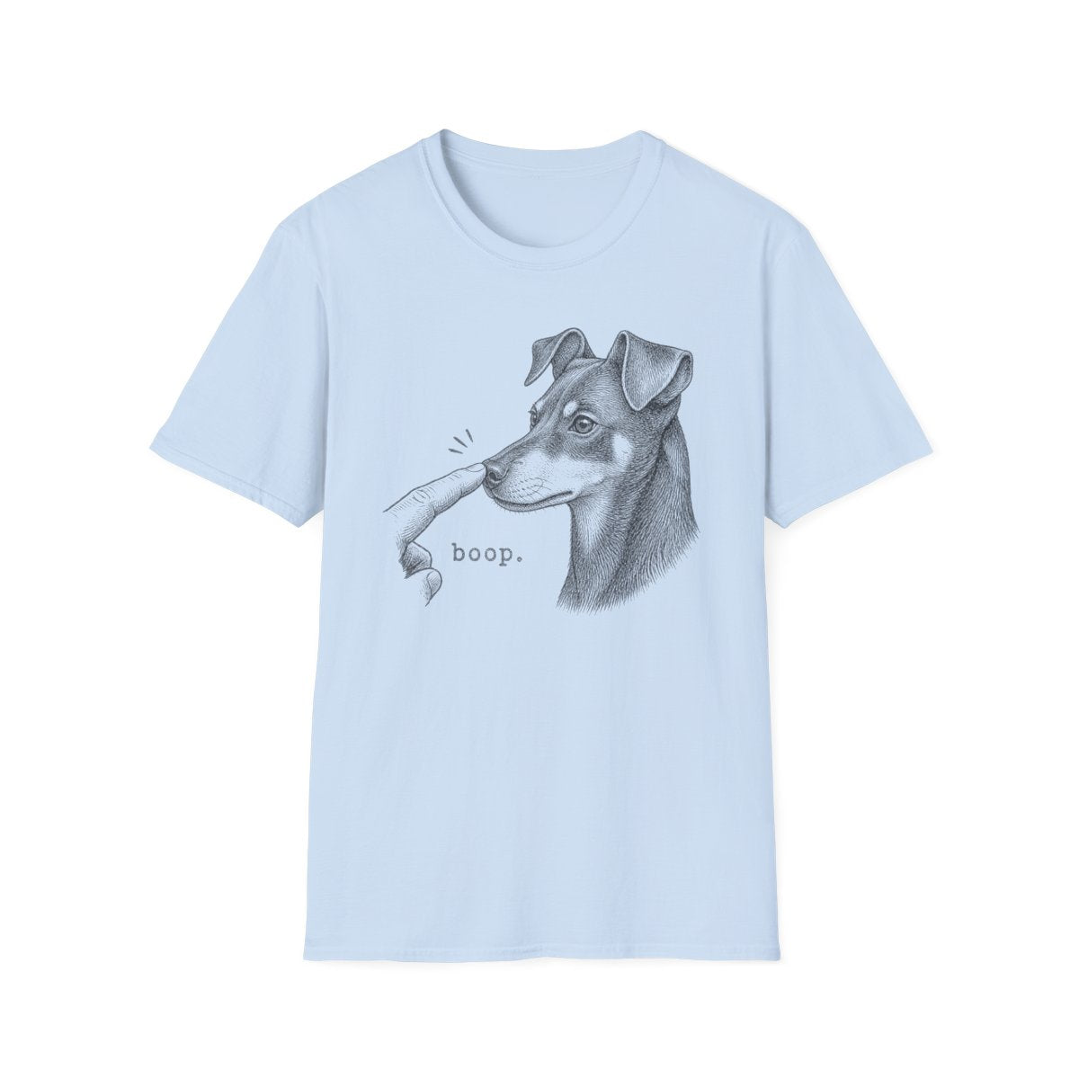 Boop Manchester Terrier Tee - Light Blue