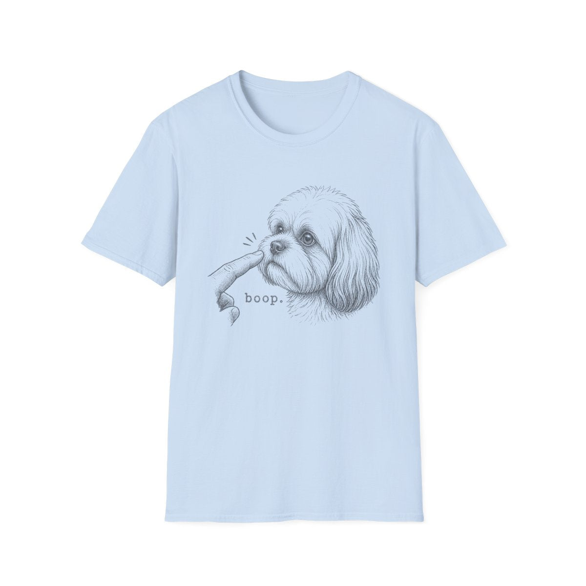 Boop Shih Tzu Tee - Light Blue