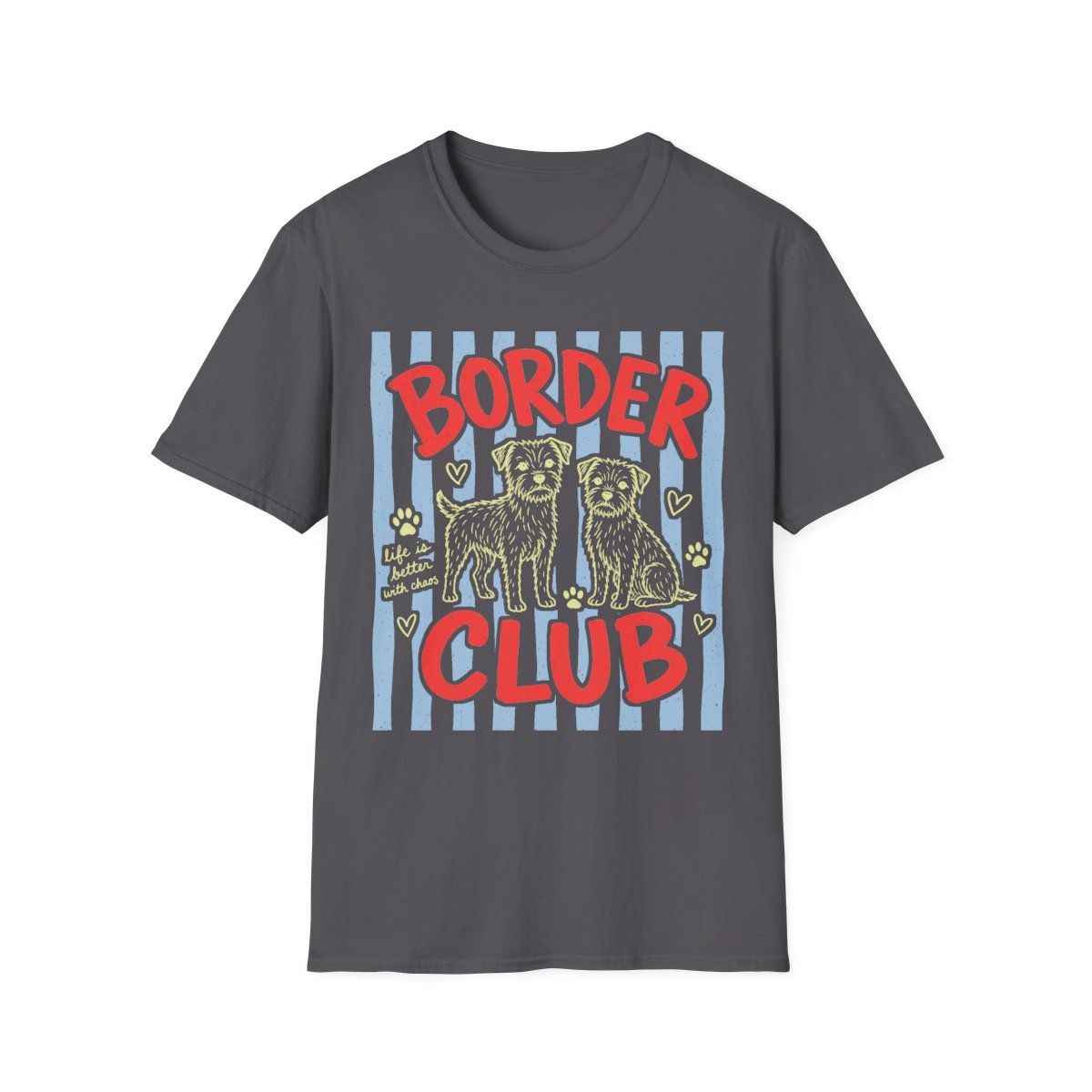 Border Club Tee - Charcoal
