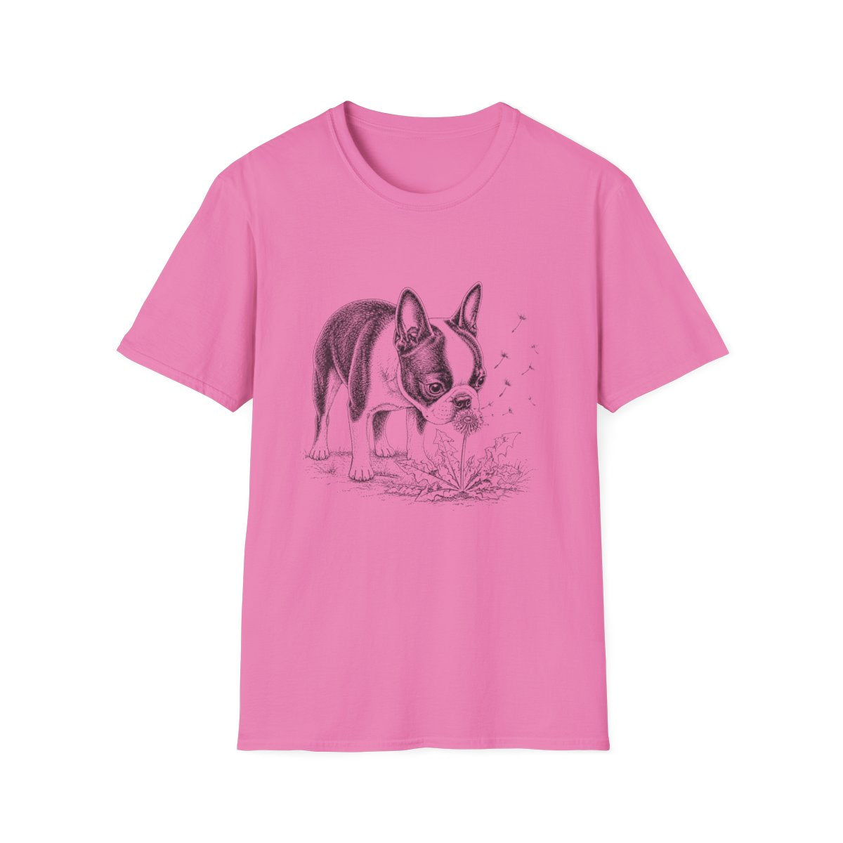 Boston Terrier Make A Wish Tee - Azalea