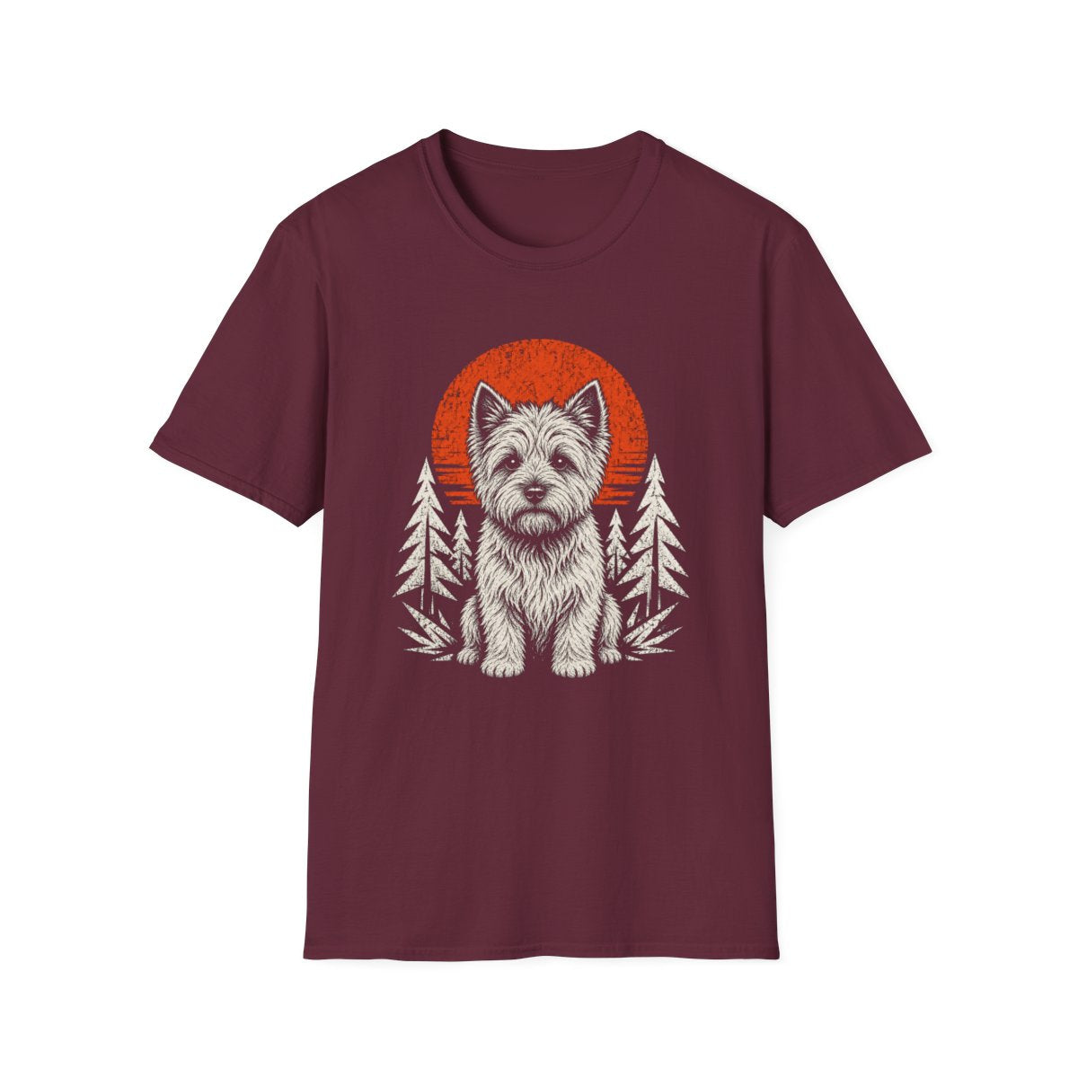 Cairn Terrier Adventure Club Tee - Maroon