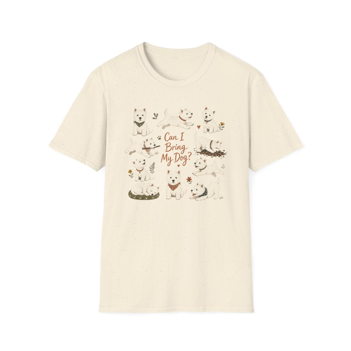 Can I Bring My Westie Tee - Natural