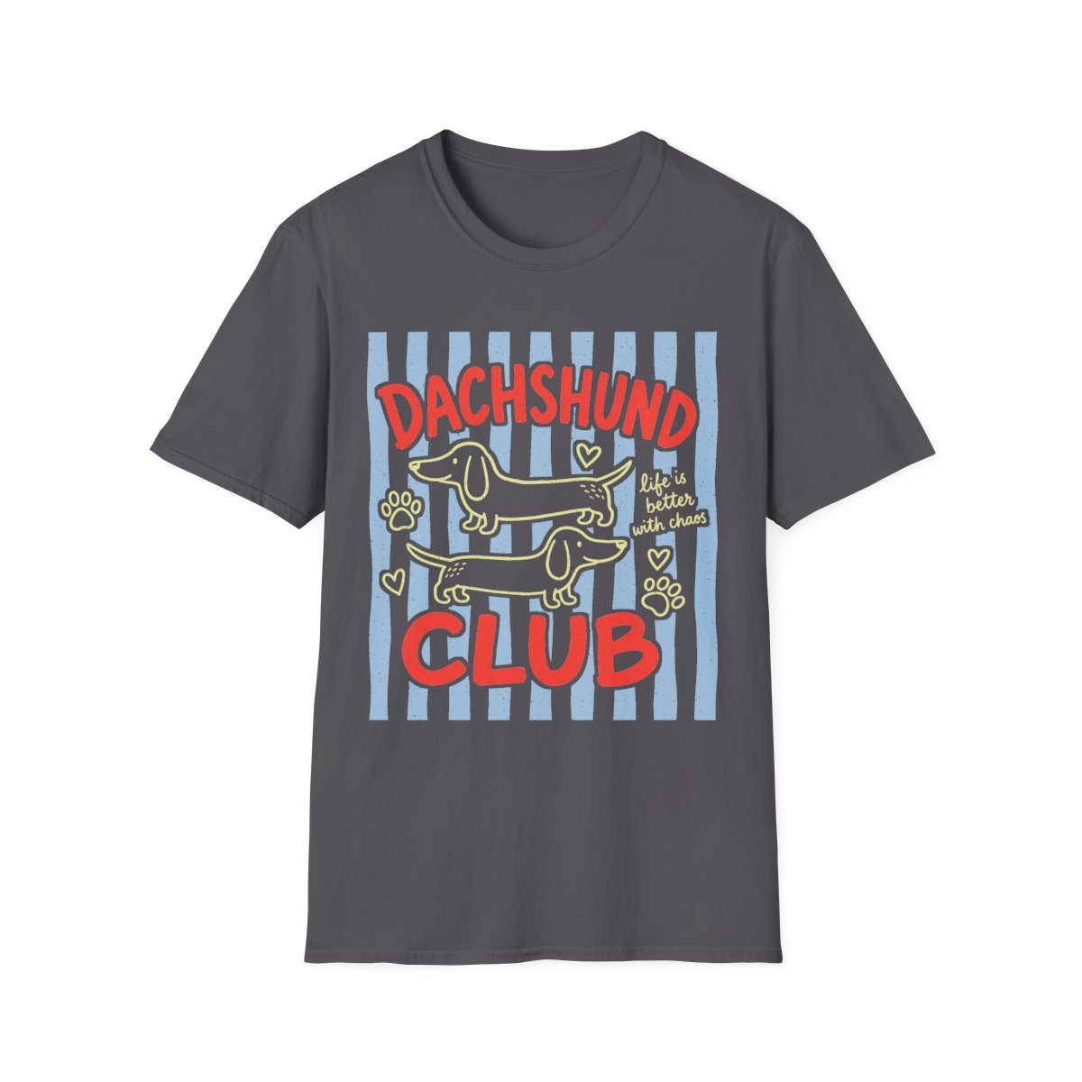 Dachshund Club Tee - Charcoal