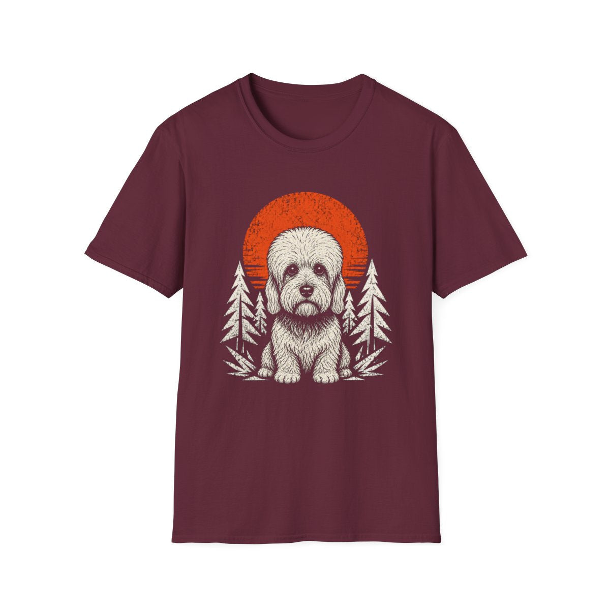 Dandie Dinmont Terrier Adventure Club Tee - Maroon