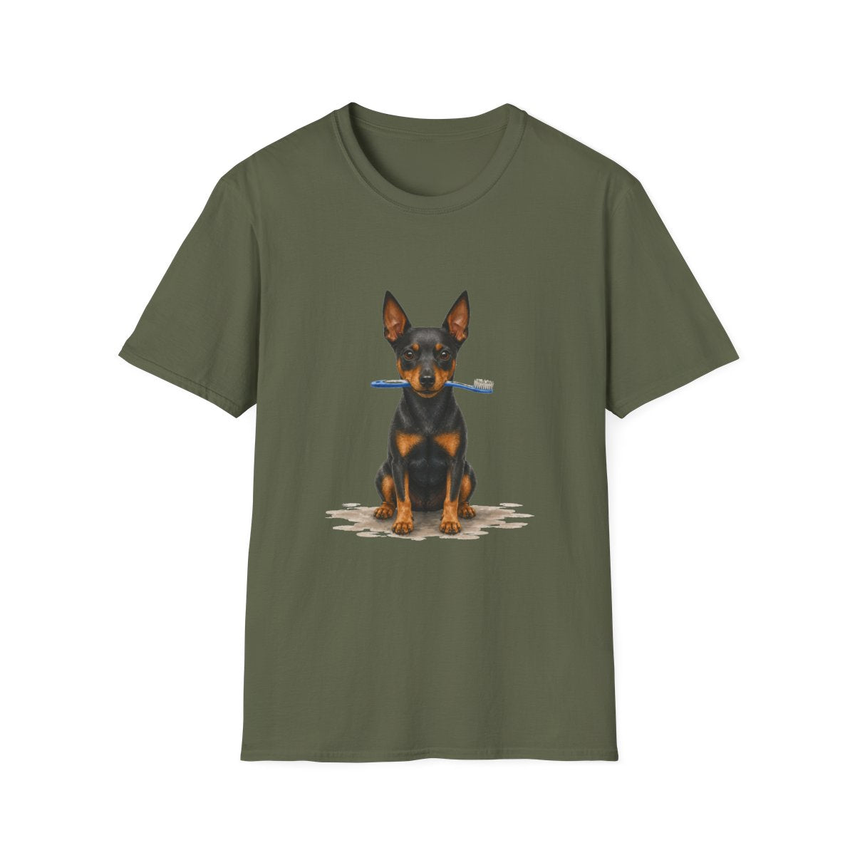 Did Someone Say Dentist Manchester Terrier Tee - Military Green