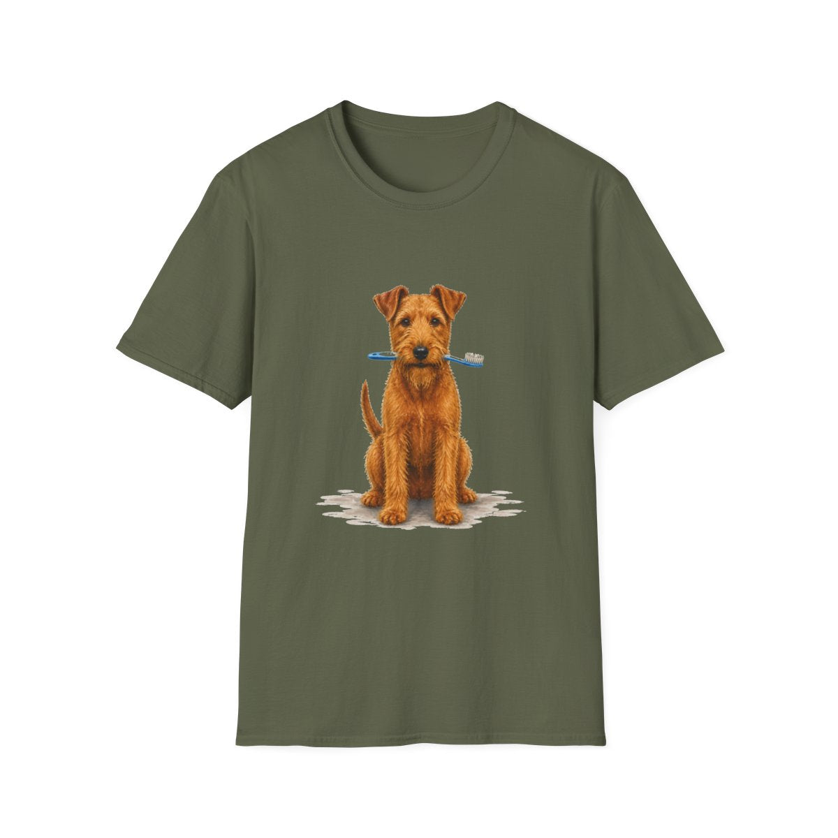 Dis Someone Say Dentist Irish Terrier Tee - Military Green