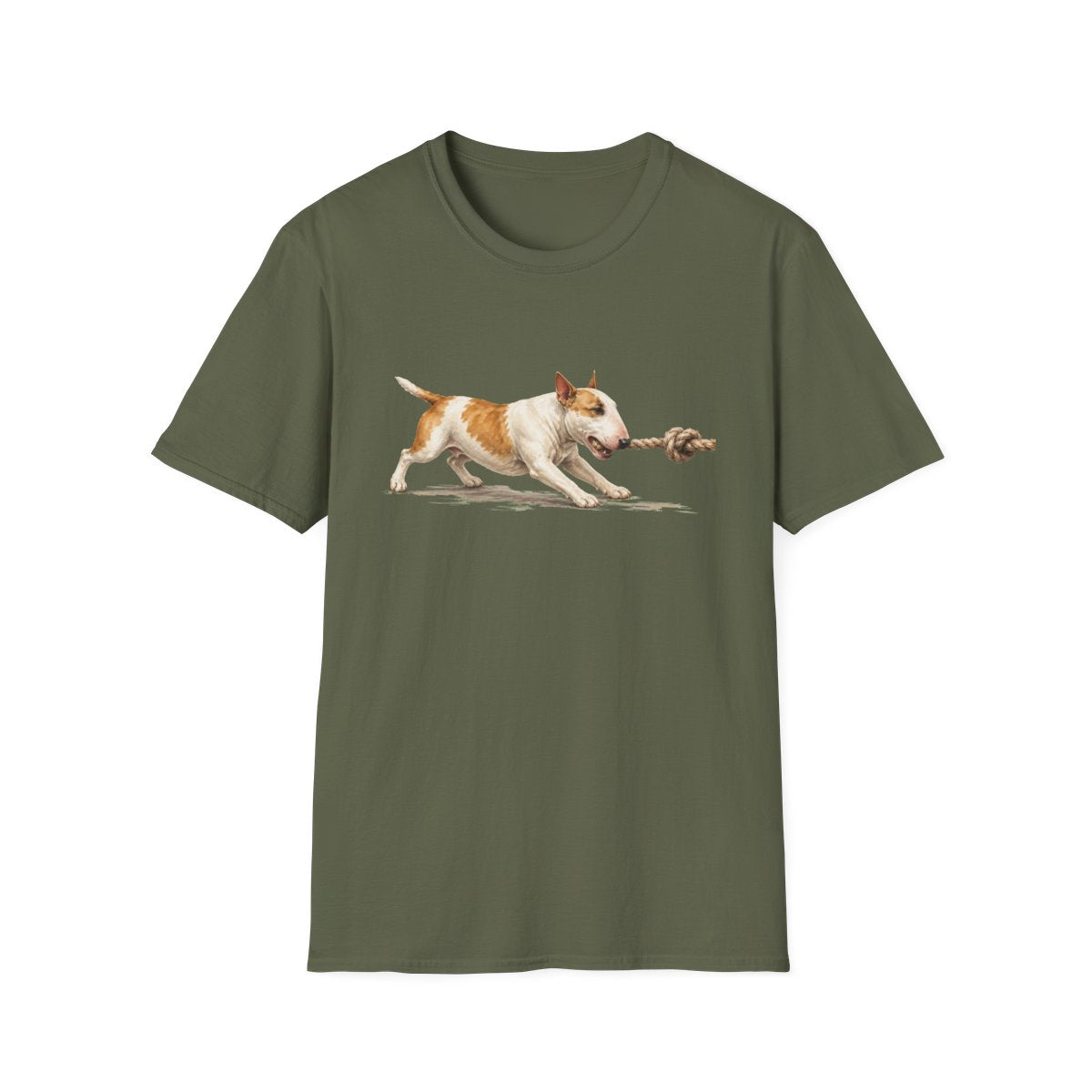 It's Mine Bull Terrier Tee - Military Green
