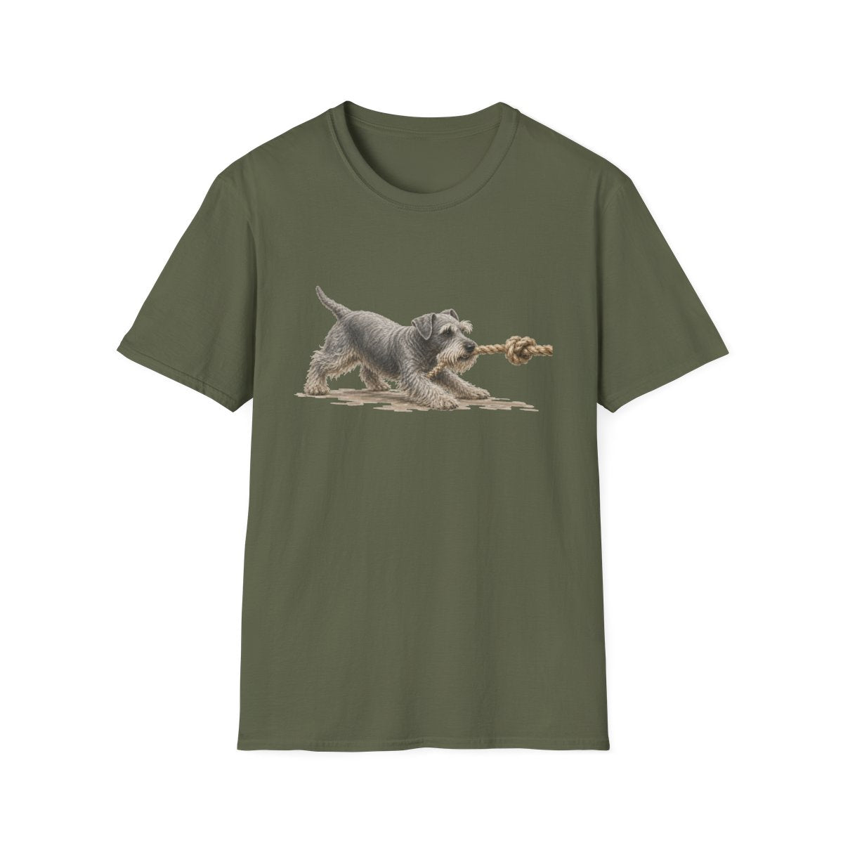 It's Mine Cesky Terrier Tee - Military Green
