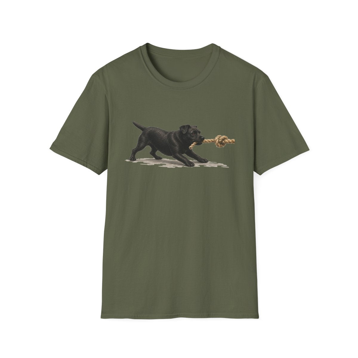 It's Mine Patterdale Terrier Tee - Military Green