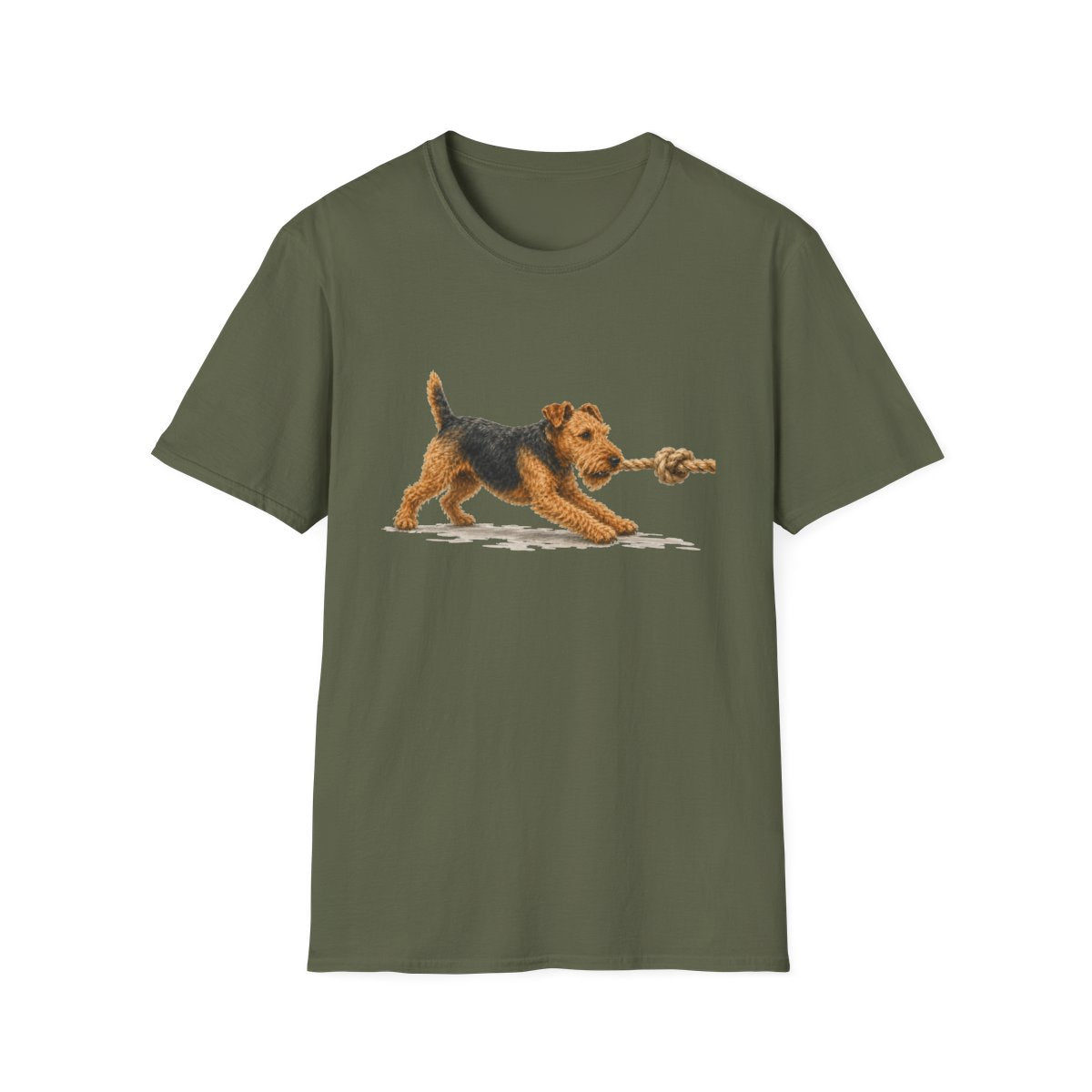 It's Mine Welsh Terrier Tee - Military Green