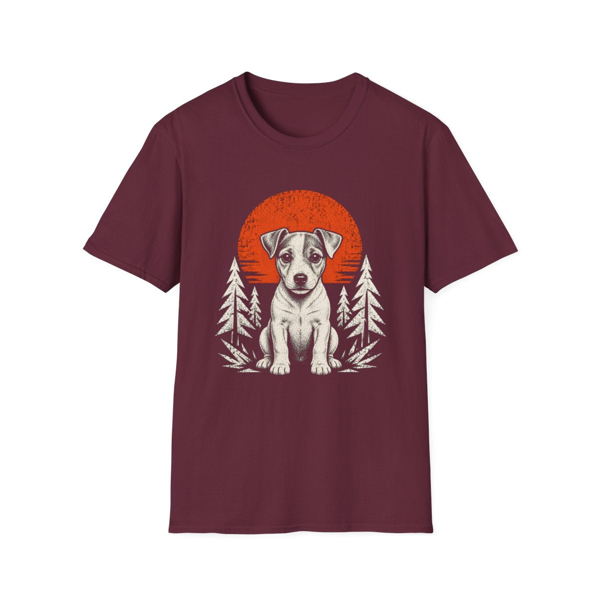 Jack Russell Terrier Adventure Club Tee - Maroon