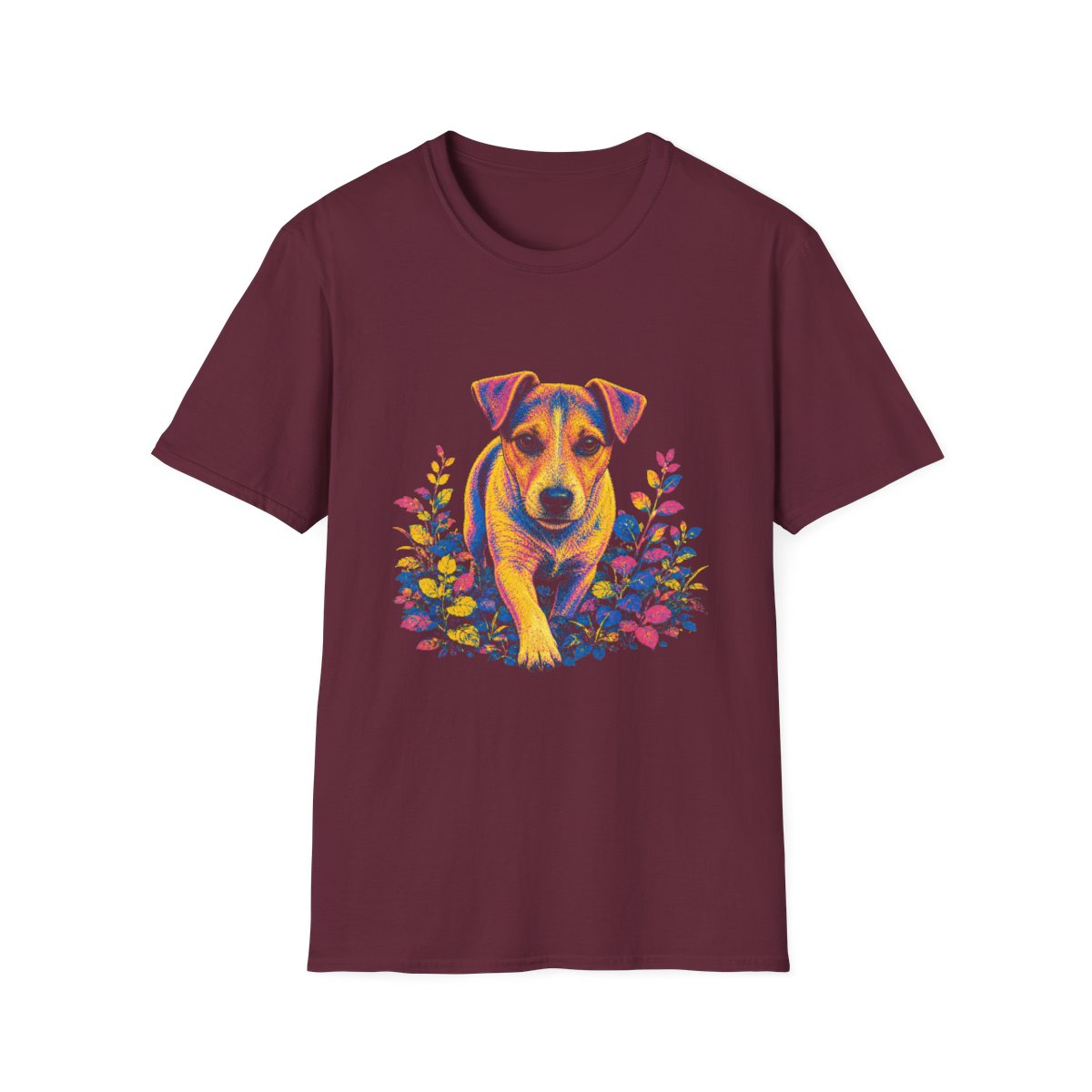 Jack Russell Terrier Bold Spirit Tee - Maroon