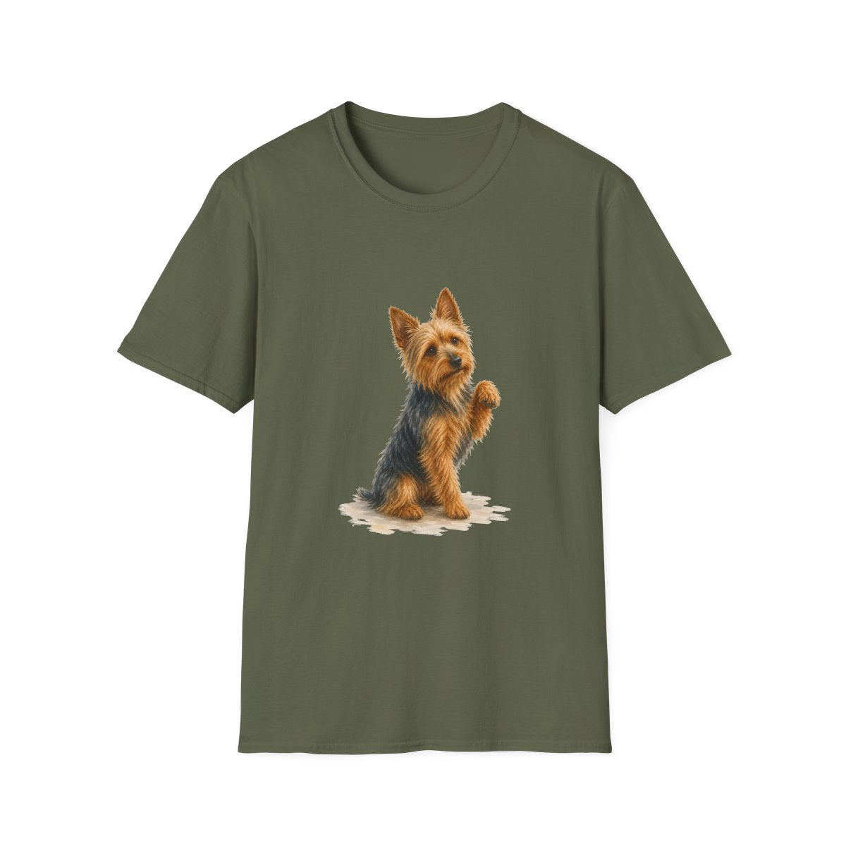 Just One Bite Australian Terrier Tee - Military Green