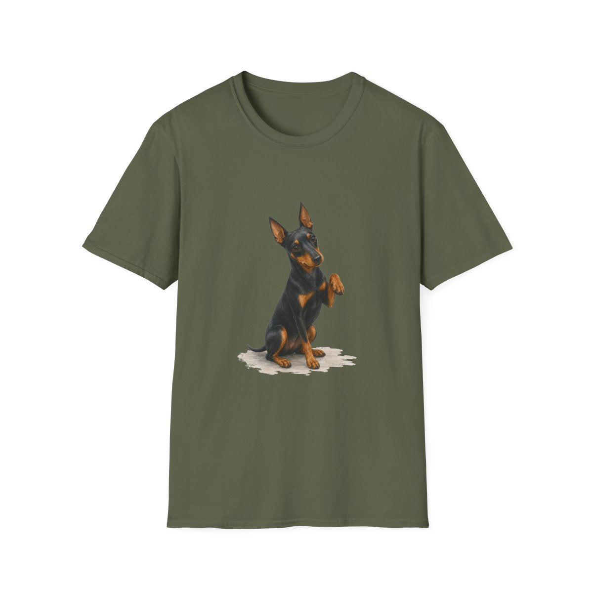 Just One Bite Manchester Terrier Tee - Military Green