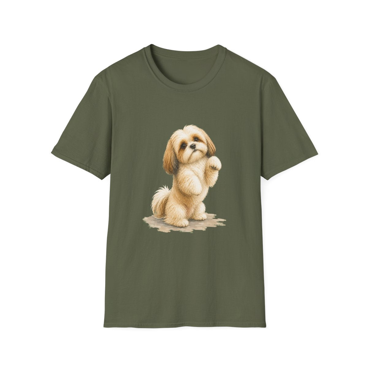 Just One Bite Shih Tzu Tee - Military Green