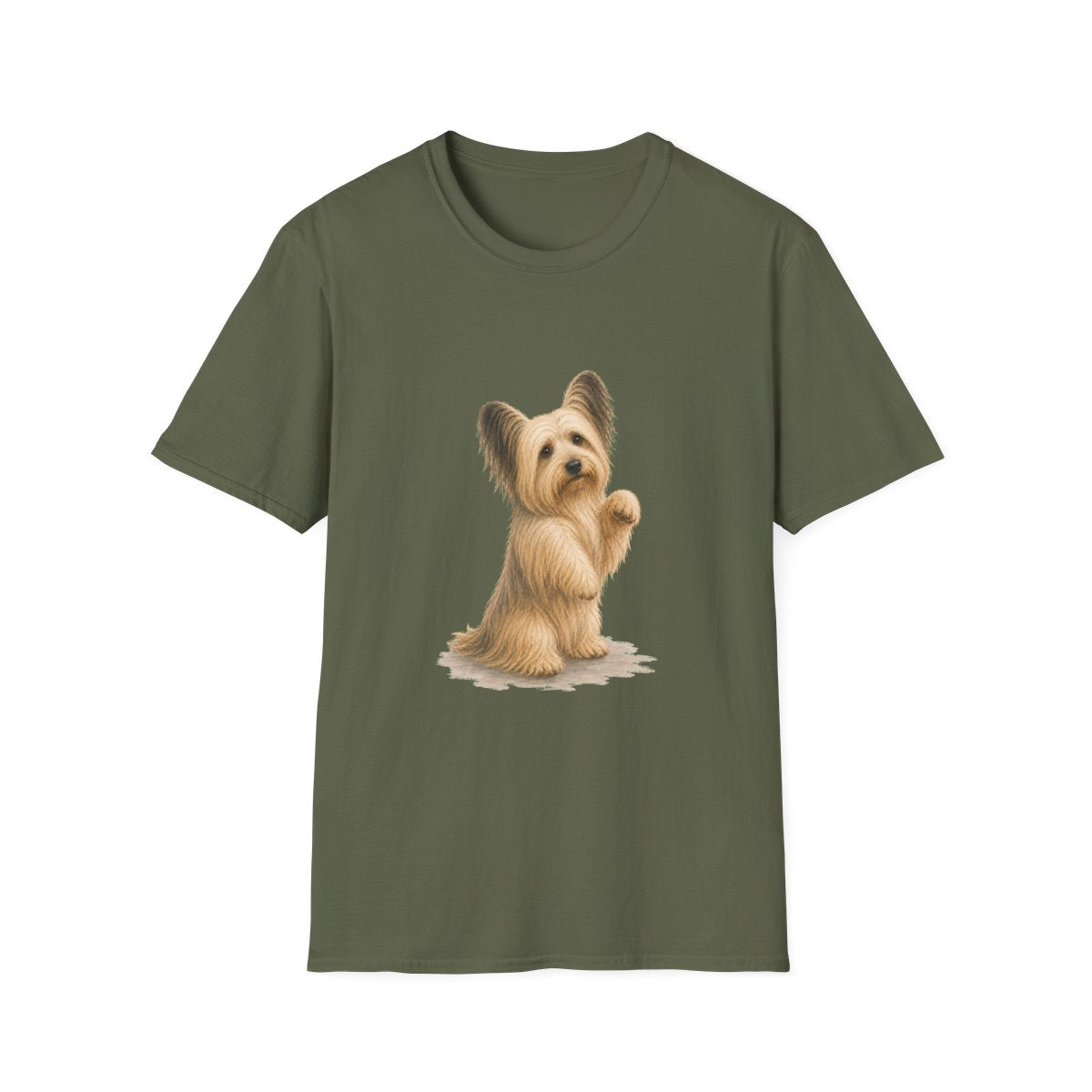 Just One Bite Skye Terrier Tee - Military Green