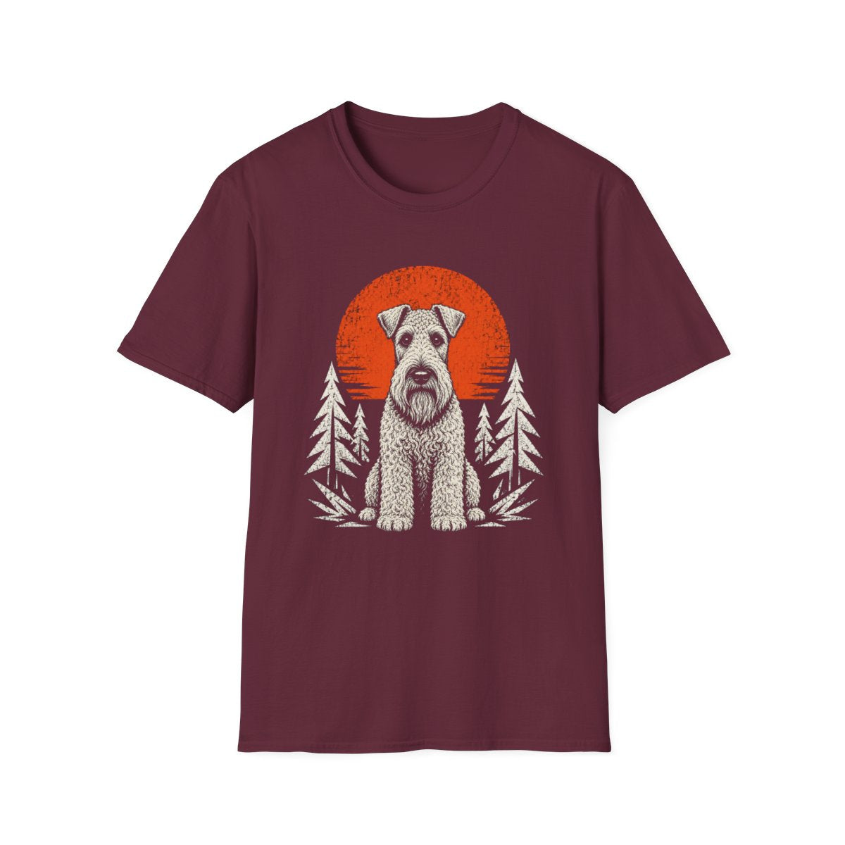 Kerry Blue Terrier Adventure Club Tee - Maroon