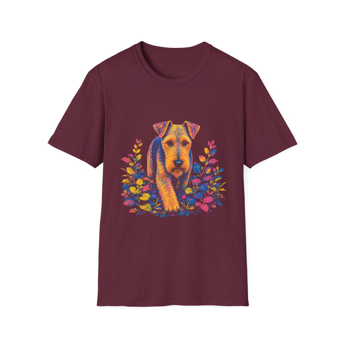 Lakeland Terrier Bold Spirit Tee - Maroon