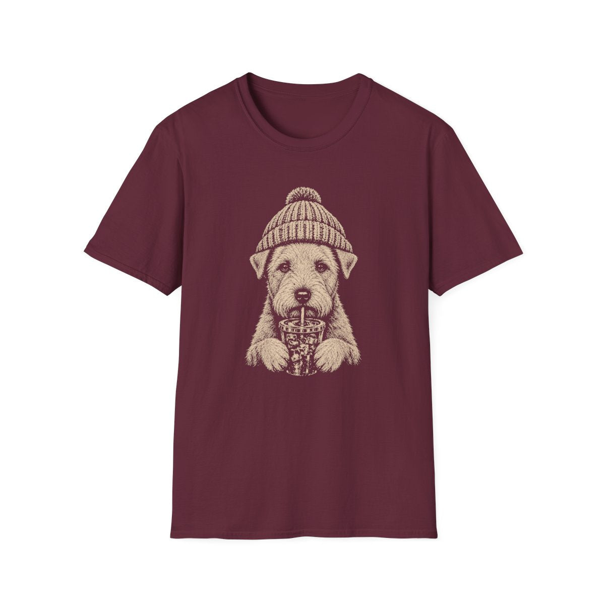 Lakeland Terrier Cold Brew Tee - Maroon