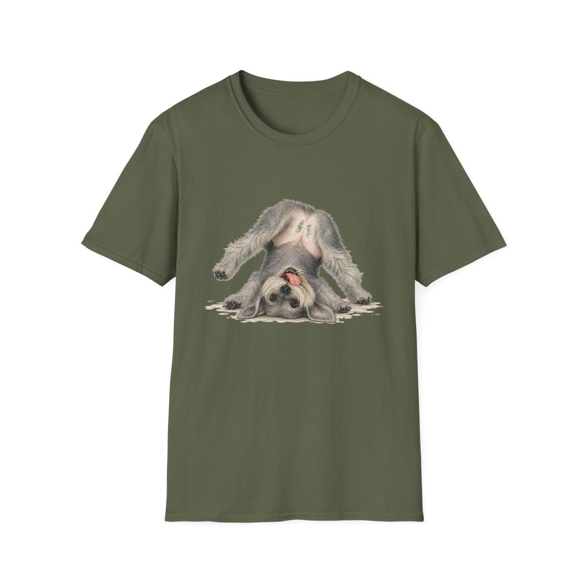 Living My Best Life Cesky Terrier Tee - Military Green