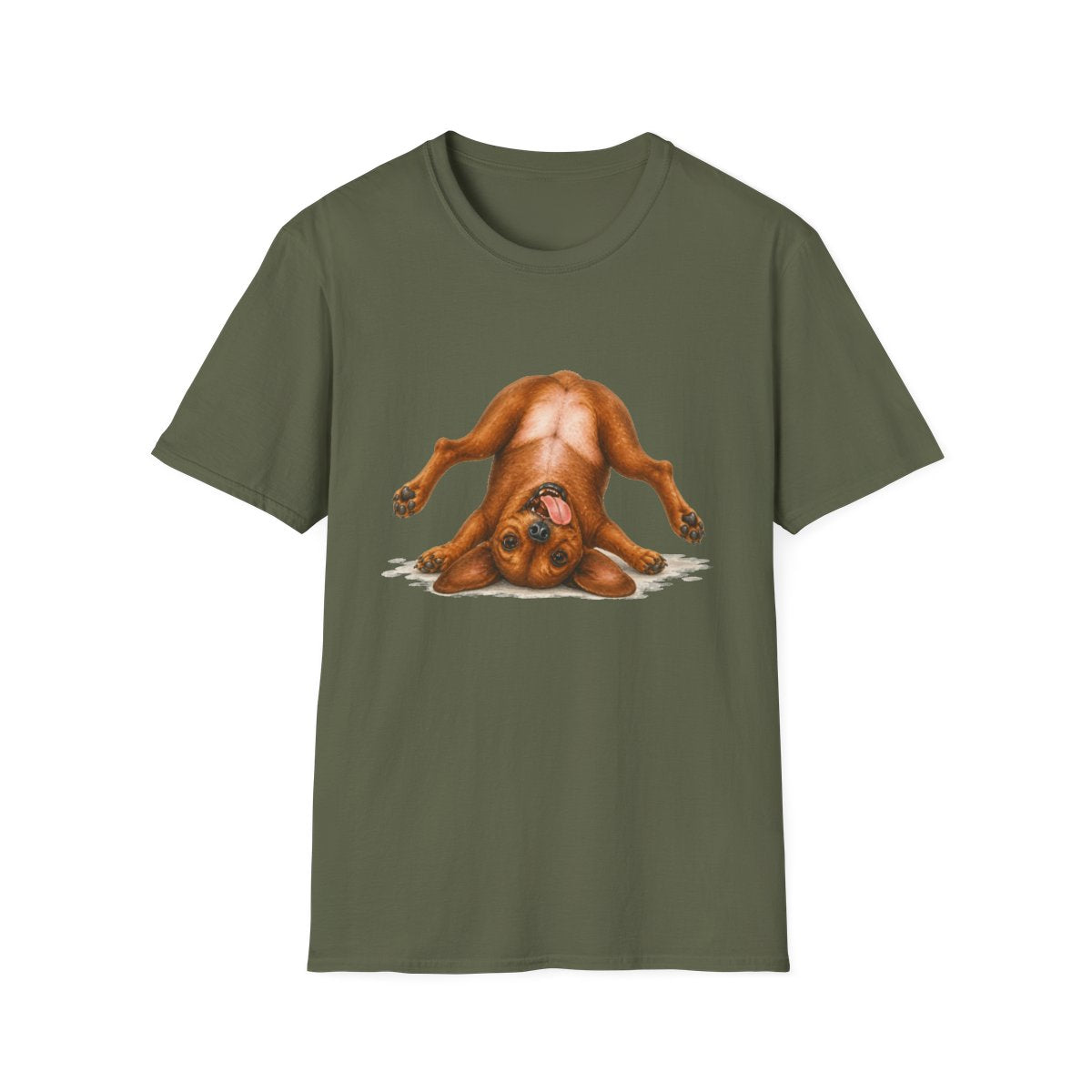 Living My Best Life Dachshund Tee - Military Green
