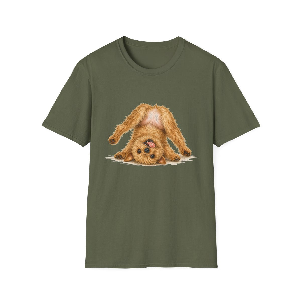 Living My Best Life Norfolk Terrier Tee - Military Green