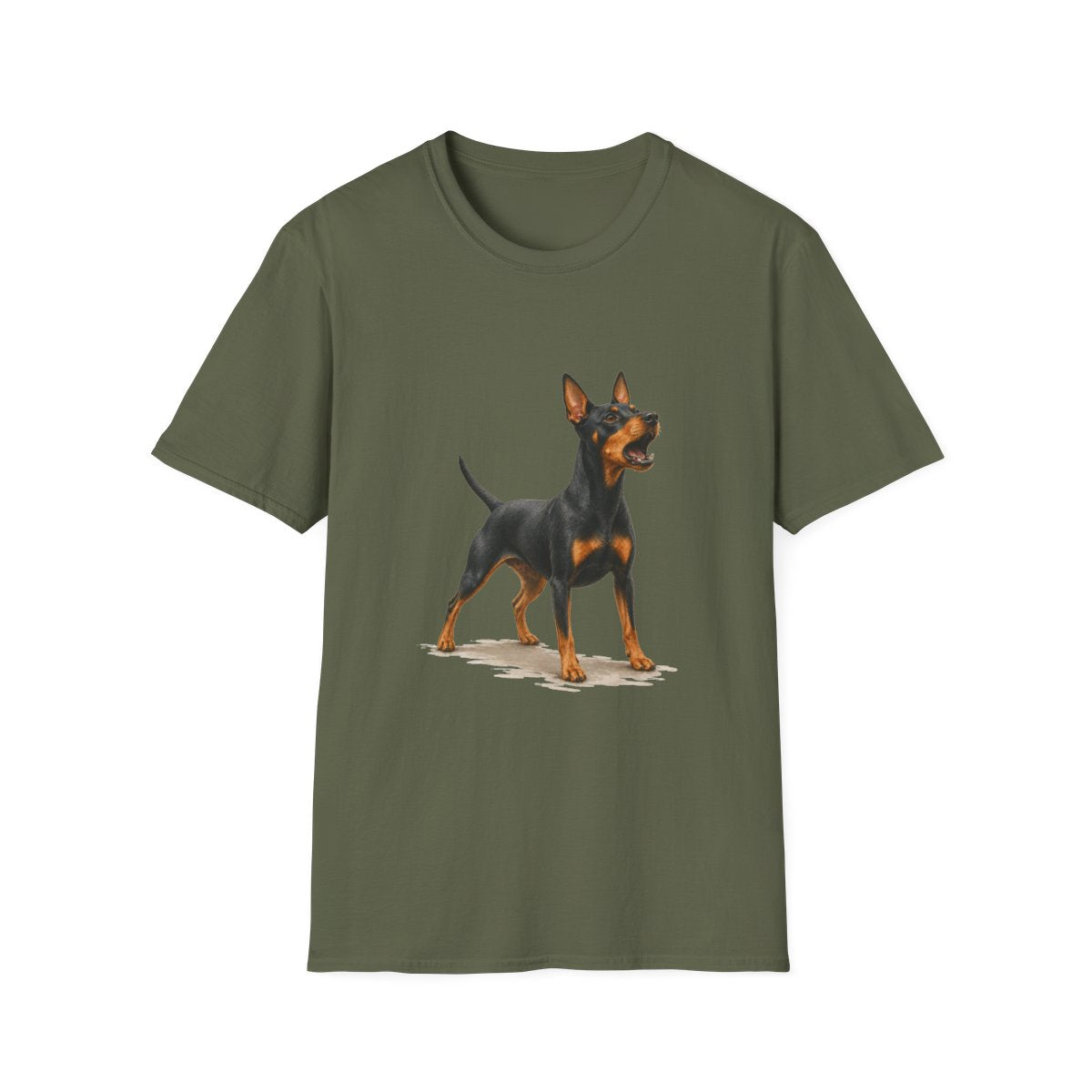 Manchester Terrier Head Of Security Tee - Military Green
