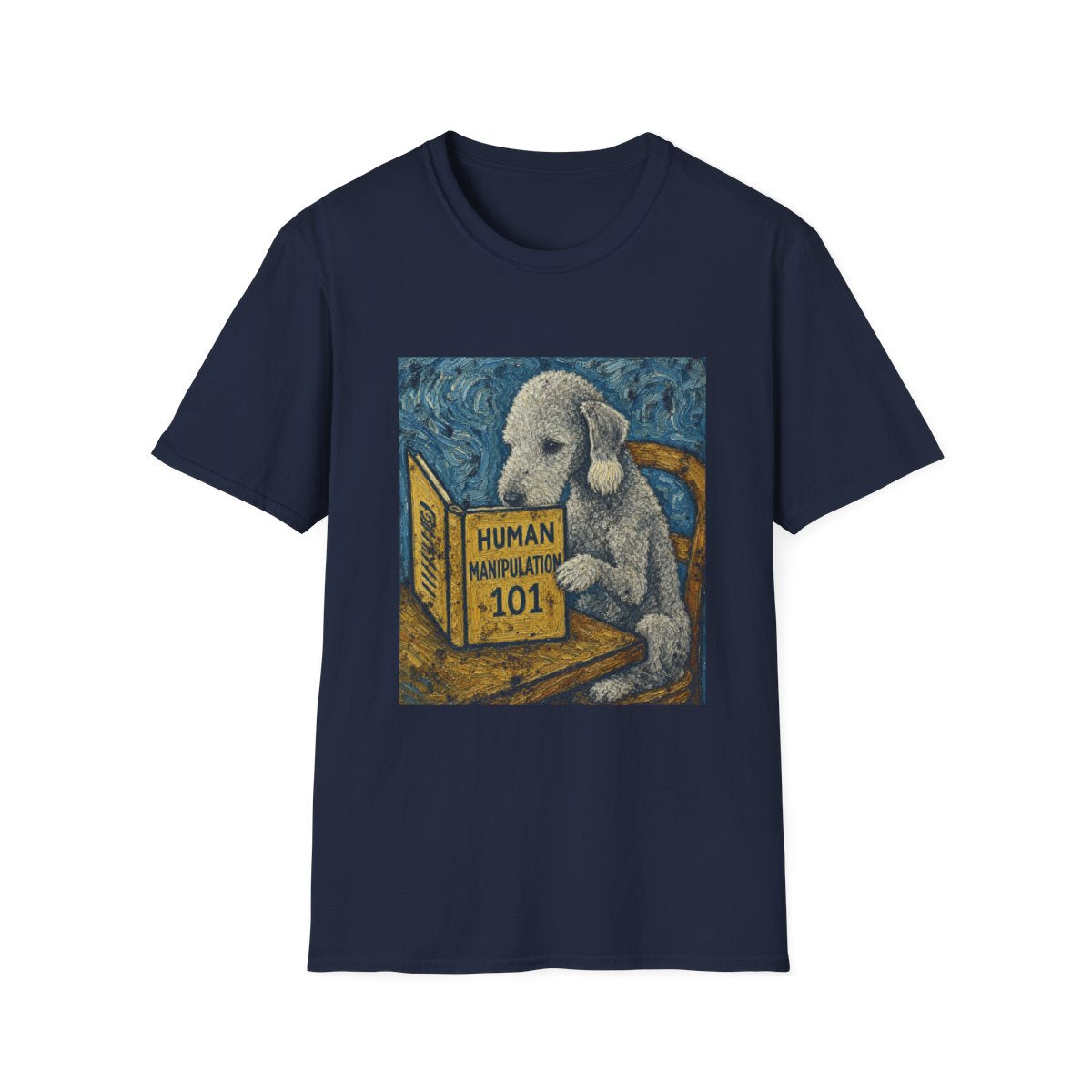Master Manipulator Bedlington Terrier Tee - Navy