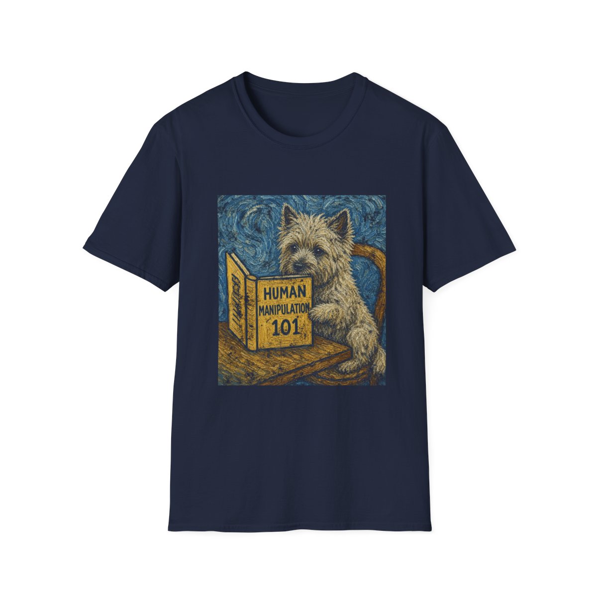 Master Manipulator Cairn Terrier Tee - Navy
