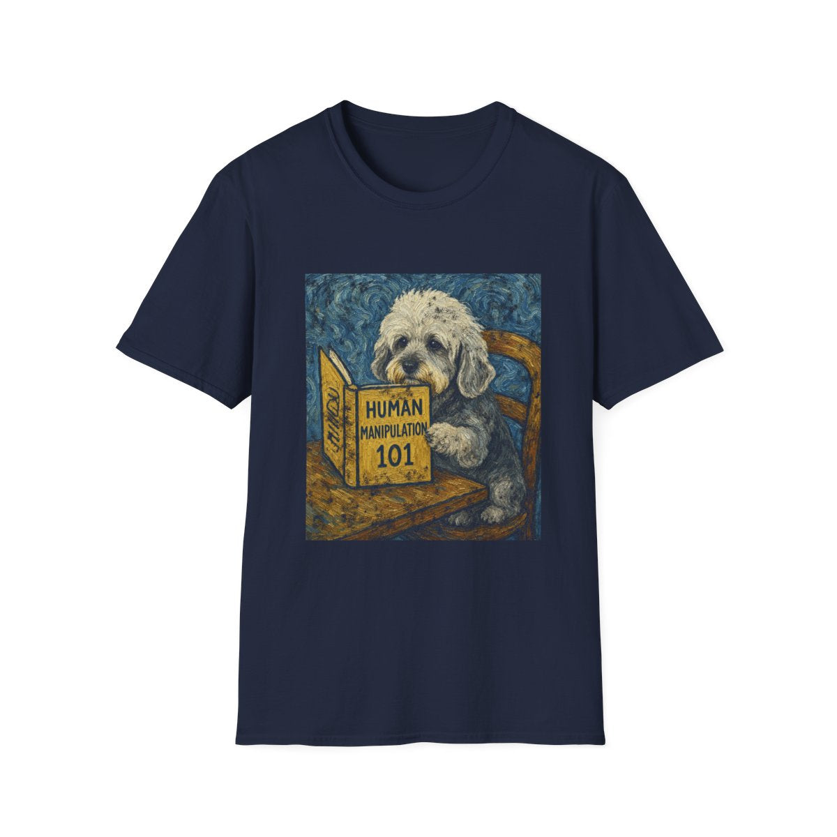 Master Manipulator Dandie Dinmont Terrier Tee - Navy