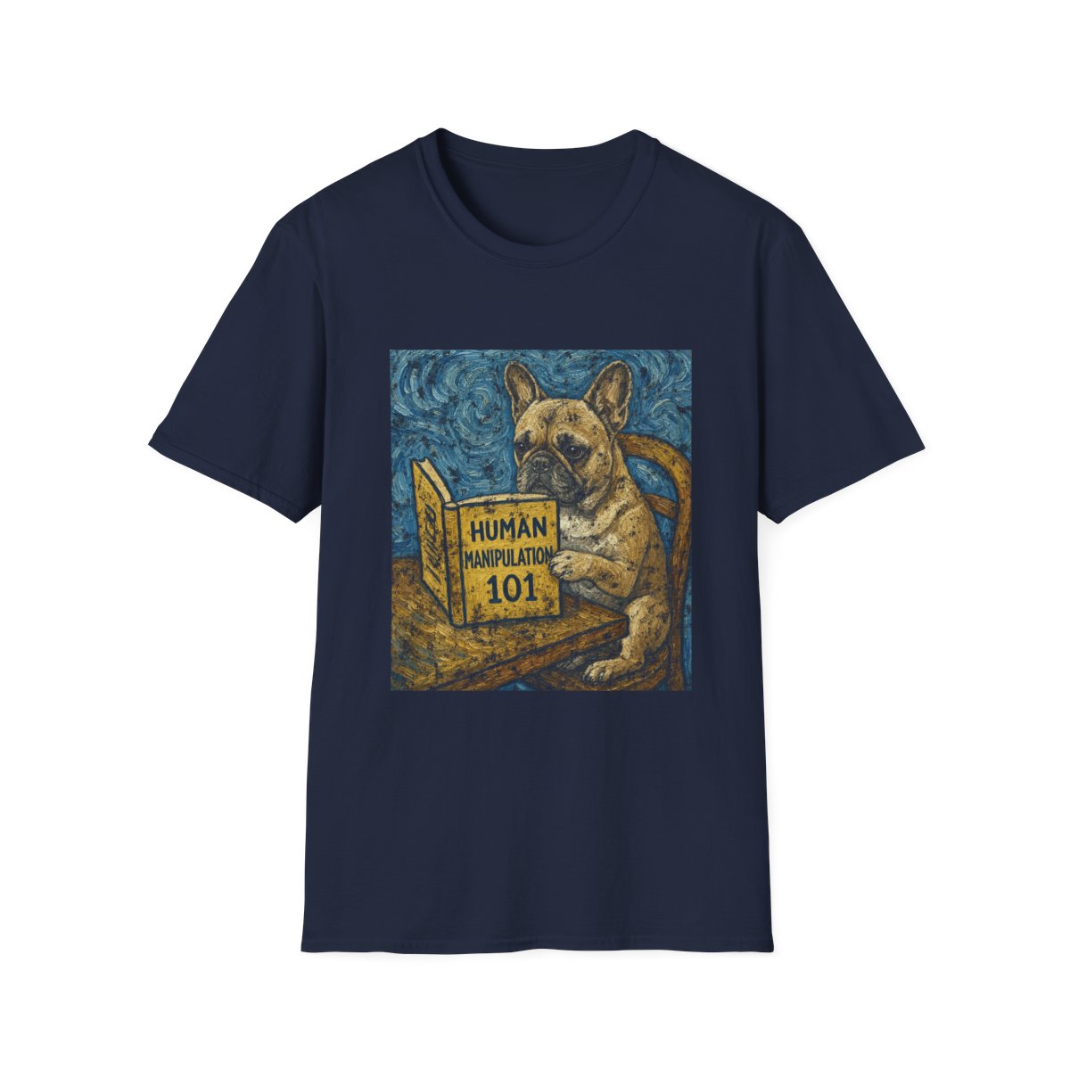 Master Manipulator French Bulldog Tee - Navy