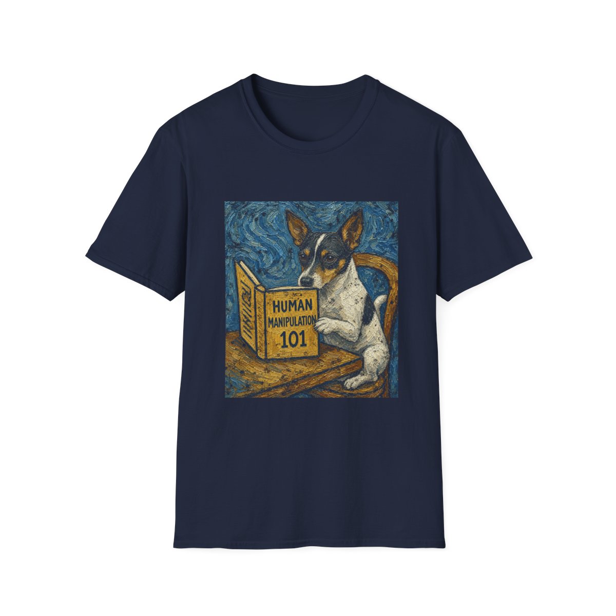 Master Manipulator Rat Terrier Tee - Navy