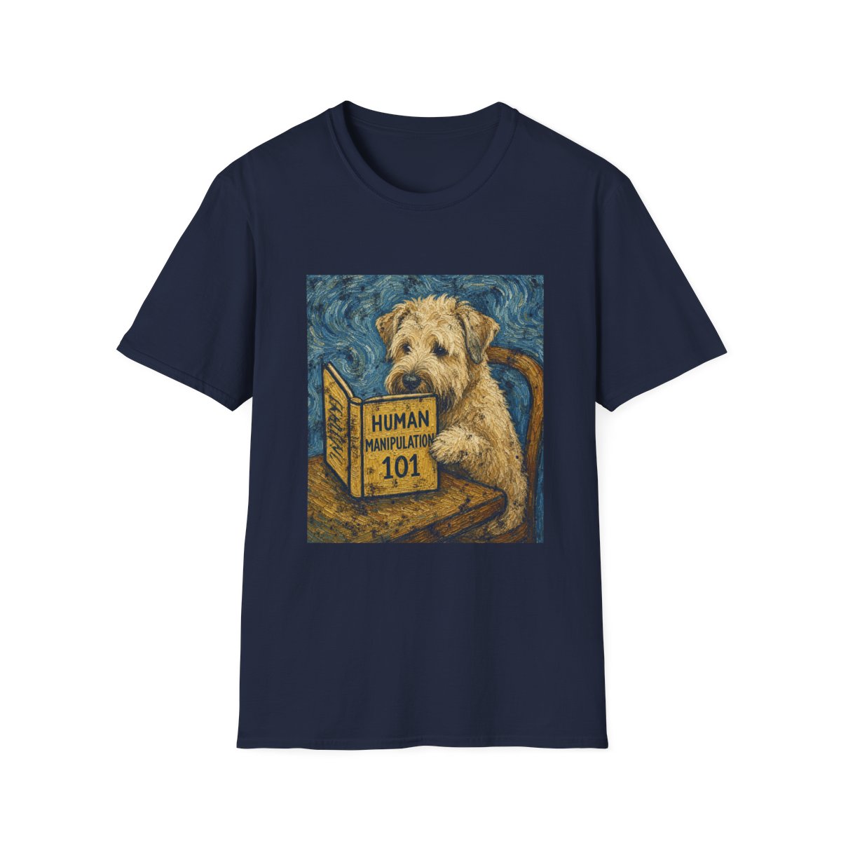 Master Manipulator Soft Coated Wheaten Terrier Tee - Navy