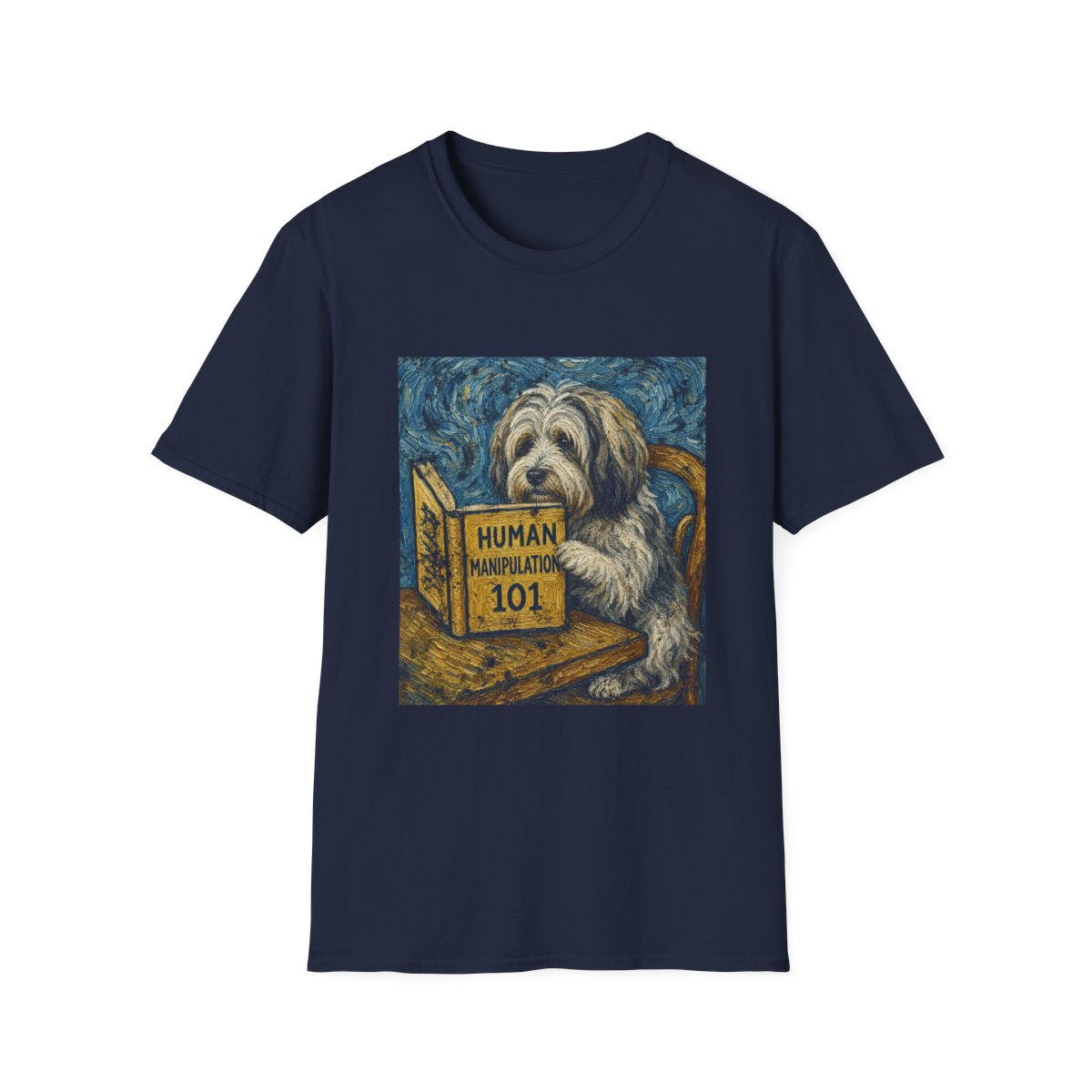 Master Manipulator Tibetan Terrier Tee - Navy