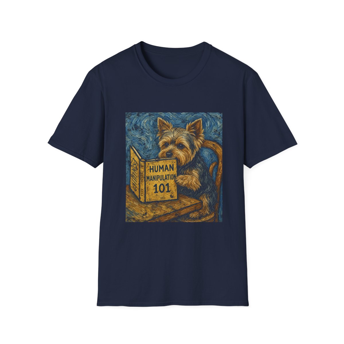 Master Manipulator Yorkshire Terrier Tee - Navy