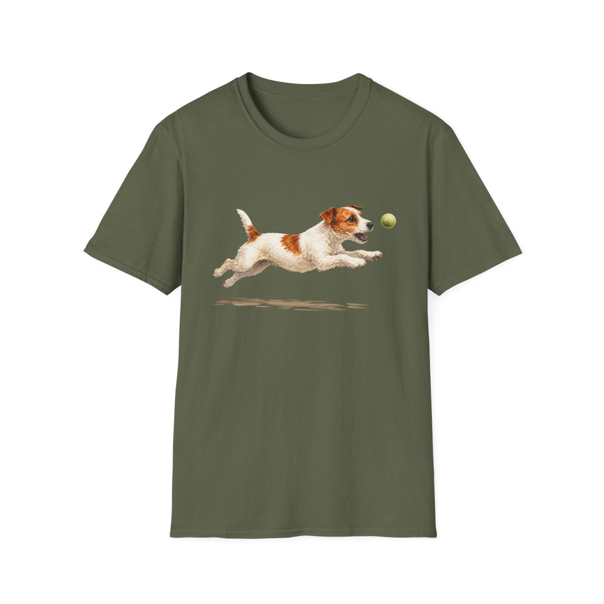 Nothing Gets Past My Jack Russell Terrier Tee - Military Green