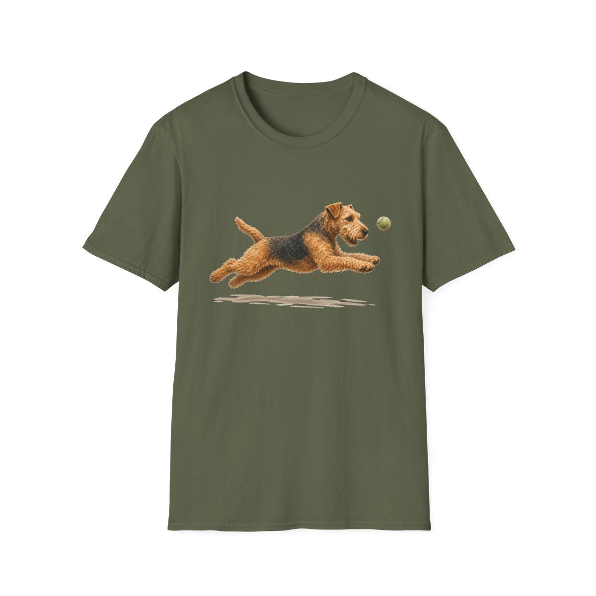 Nothing Gets Past My Lakeland Terrier Tee - Military Green